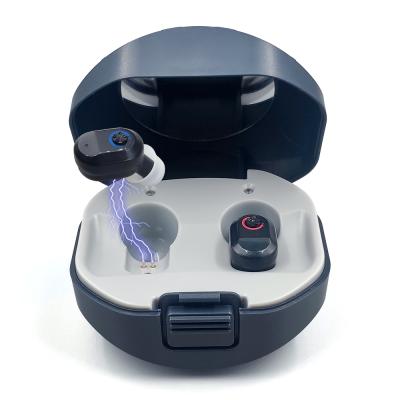 China noise reduction analog mini rechargeable cic porcelain cheap price hearing aids for the deaf for sale