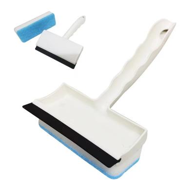 China Viable Double Sided Window Glass Wall Tile Sponge Scratch Cleaning Brush for sale