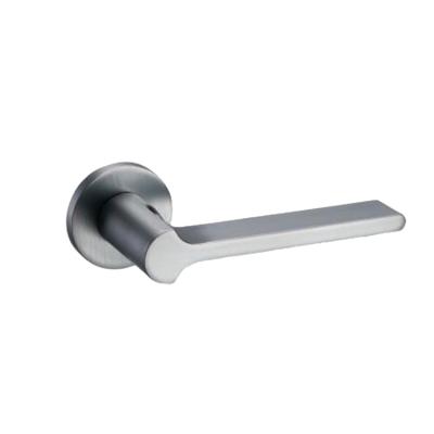 China Modern Zinc Alloy Modern Interior Door Handles Door Hardware Lever Handle Set for sale