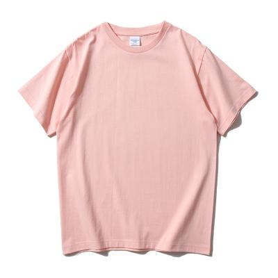 China BOTINYU 240G Anti-Wrinkle Cotton Shorts Sleeve T-shirt Solid Color Heavy Empty Round Neck Short Sleeve T-shirt for sale