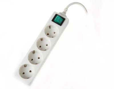 China White 4 Plug Power Board With Child Protector Economic Design for sale