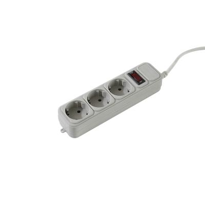 China Custom Length 3 Way Power Board , 220-250V Universal Travel Power Strip for sale