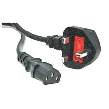 China Black 3*0.5mm2 3*0.75mm2 UK Power Cord C13 3*1.0mm2 For Home Application for sale