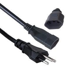 China Custom Monitor Power Cable , Computer Power Cable Brazil Standard for sale