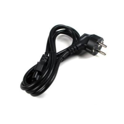 China Black Power Cable Eu , European Plug Extension Lead Fully Molded Design for sale