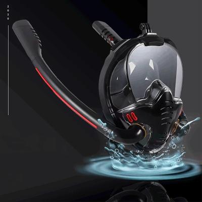 China New Adult Women Swimming Diving Snorkeling Mask Men Snorkeling To Mask Full Tube Silicone Mascara Double Breath Dry Scuba Diving Goggles Equipment for sale