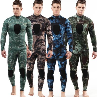 China MEN 3mm Camouflage Neoprene Wetsuit Diving Suit Triathlon Surfing Swimming WetSuit for Scuba Spearfishing Snorkeling Cold Water for sale