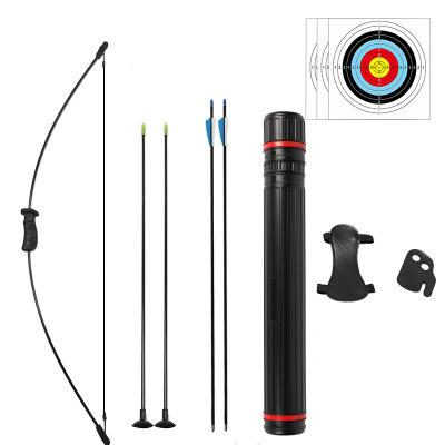 China New Arrive Cheap Kids Safe Archery Set Good Quality For Fun 10 Labs Bow Chuck Arrow And Protective Archery Gear for sale