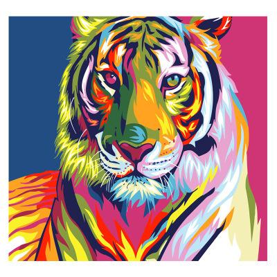 China 2021 5D classic tiger diy diamond painting oil painting for living room bedroom home decoration painting for sale