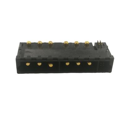 China Charging Batteries Black 14 Pin Male Spades Crimp Electrical Sockets Communication Power Connector for sale