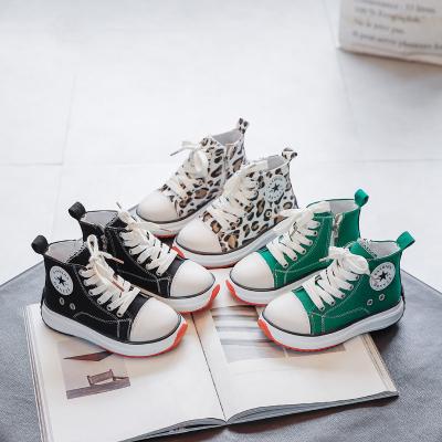 China Flat children's sports increasing cavas shoes cheap price all star canvas fashionable shoes korean shoes for child for sale