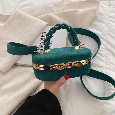 China 2022 High Quality PU Box Matte Retro Bag 2022 Korean Bling Cute Women Handbags Party Clutch Bags Retro for sale