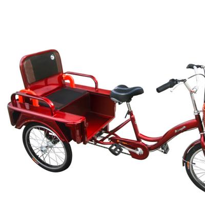 China 2019 China Manufacturer Hot Sale 3 Wheel Pedal Electric Passenger Tricycle For Elderly for sale