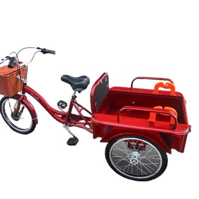 China Chinese Passenger Elder Leisure Pedal Assistant Three Wheel Bicycle Seat Electric Tricycle for sale