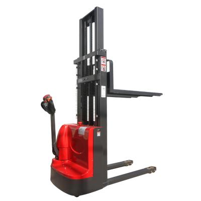 China Walkie Type 1.5ton 3m Stacker Forklift Warehouse Electric Material Handling Machine 2.5m for sale