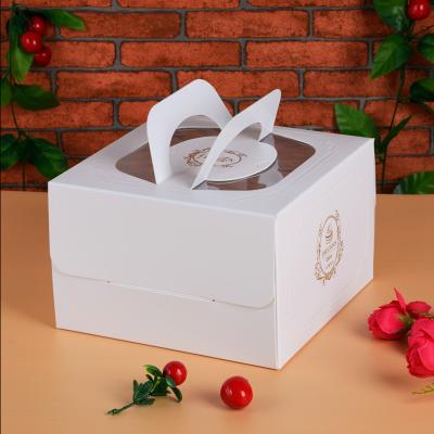 China Food Packaging Manufacturer White Pink Black Biodegradable Custom Cake Boxes for sale