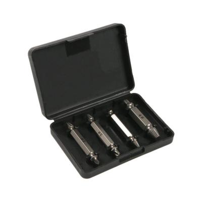 China Remove damaged screw and broken bolt 4 PCS damaged broken screw extractor kit and stripped screw extractor set for sale