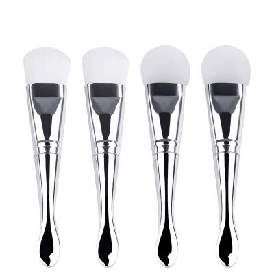 China Hot-selling Double Headed Double Headed Silicone Beauty Tool Facial Mud Mask Applicator Brush With Spoon Applicator Tools for sale