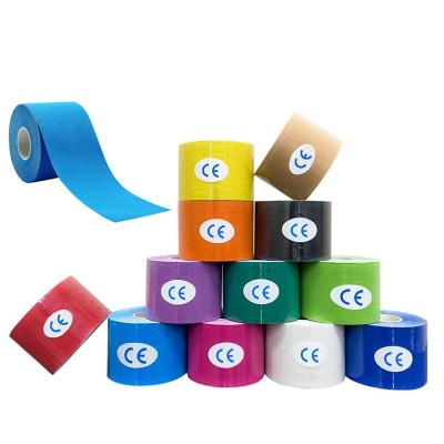 China Original High Quality Muscle Therapy Elastic Therapeutic Band Muscle Aid Tape Kinesiology Sports Tape For Pain Relief for sale