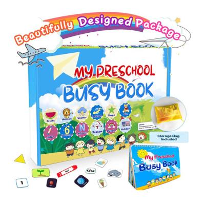 China Preschool Eductional Toys Enlightenment Children Preschool Educational Books My Preschool Busy Book for sale