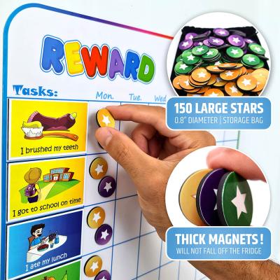 China Shape Magnetic Reward and Behavior Chart for Multiple Kids for Fridge for sale