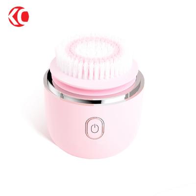 China Electric Pore Remover Massager Brush Silicone DEEP CLEANSING Electric Facial Cleansing Sweep Skin Care Facial Soft Deep Cleansing Waterproof Pink Usb for sale