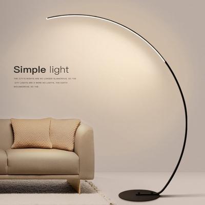 China 2021 New Modern LED Floor Lamp Modern Office Fishing Standing Lights Art Lighting Nordic Vertical Fixture For Living Room Decoration for sale