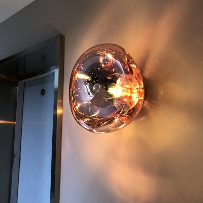 China Red LED Lava Wall Lights Modern Bedroom Aisle Aisle Background Bar Wall Lamp Nordic Modern Creative Industrial Wind Glacier Guest for sale