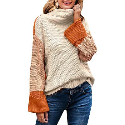 China Hot Selling Women's Turtle Sweater Anti-wrinkle Long Loose Neck Rsatile Sweater Knit Sweatshirt Suit Cardigan Sweater Coat for sale