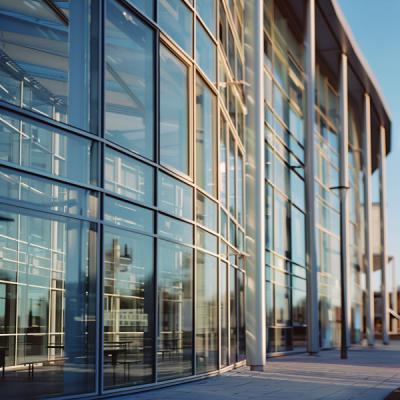 China Low-E Glass Curtain Walls For Office Buildings Enhanced Energy Efficiency And Comfort for sale