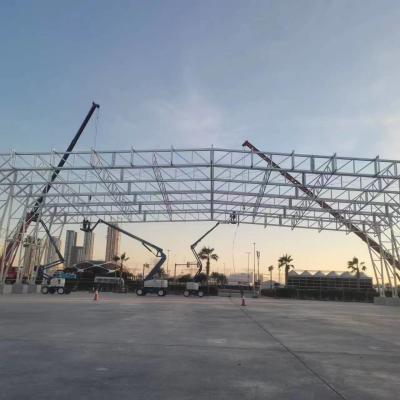 China Prefabricated Light Steel Frame Truss Structure Football Stadium for sale