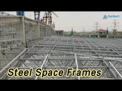 Prefabricated Steel Space Frames Q235 Customized For Large Space