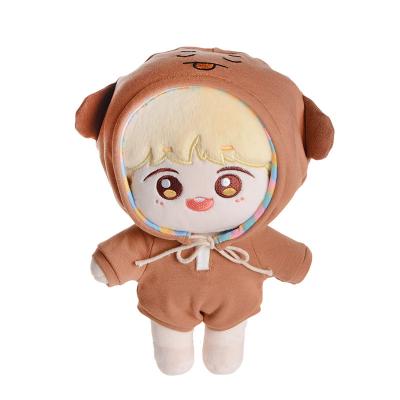 China Wholesale Cute Cloth RTS Drop Shipping Service Kpop Plush Dolls With Removable Pajamas Clothing for sale