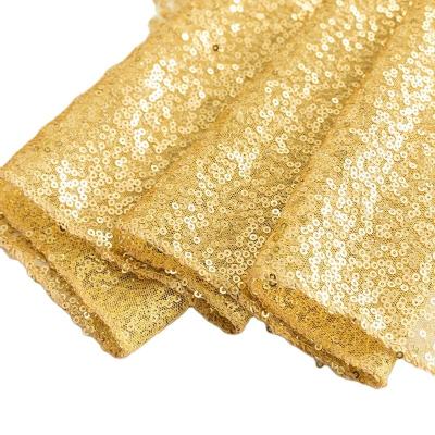 China Disposable Color glitter sequins wedding table runner with tassels gold sparkling tablecloth for party banquet Christmas decoration runners for sale