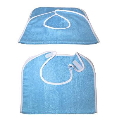 China Cooling Adult waterproof saliva towel custom bamboo fiber terry / cotton fabriclaminated with Reusable baby bib for sale