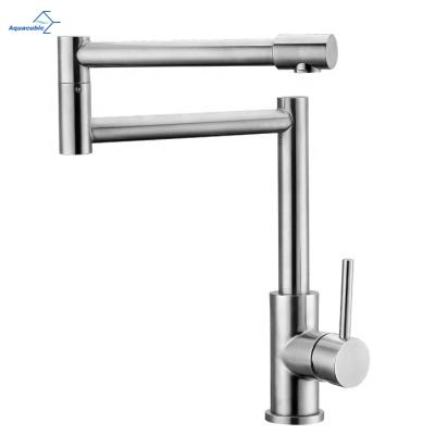 China Aquacubic Kitchen Sink Mixer 360 Folding Single Lever Kitchen Sink Faucet Aquacubic Thermostatic Flexible Spout Faucet for sale