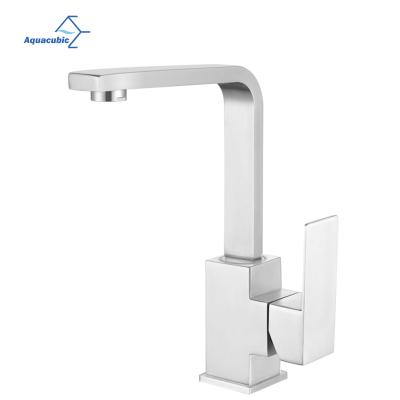 China Modern Aquacubic Kitchen Faucet Sink Mixer Tap With 360 Degree Swivel Spout With Wras CE Certified Standard EN1111 Single Lever Faucet for sale