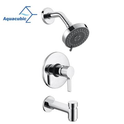 China Aquacubic Modern Pressure Balance Valve Single Handle UPC Shower Faucet for sale