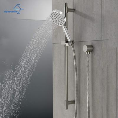 China With Sliding Bar RV Bathroom Sliding Bar With Hose Hand Held Holder Shower Head Adjustable Massage Sprayer for sale