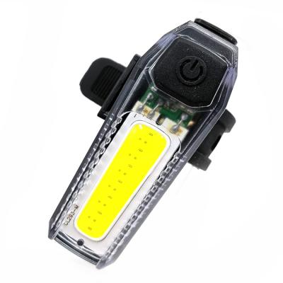 China PC 360 Degree Rotation USB Charging Outdoor Riding White and Red Warning Bicycle Rear COB LED Light for sale