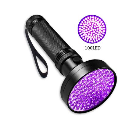 China High Quality Aluminum UV Emergency Factory Amazon Top One Seller Led Flashlight 18watt 100 Flashlight Black UV Light for sale