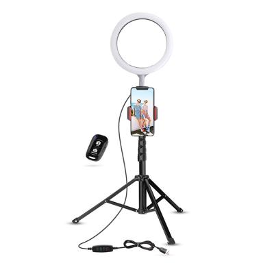 China Hot Sale Aluminum Amazon Ring Light Photography with Stand Led Selfie Tripod Ring Light for Photography Video Makeup for sale