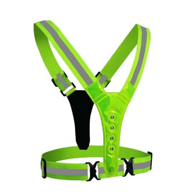 China Wholesale Price 8 Breathable Lights 3 Modes Sports Safety LED Vests Running Reflective Vest With Light for sale