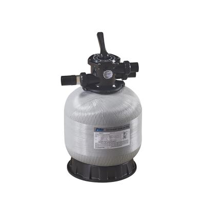 China Fiberglass+Resin Pike Pool Sand Filter Fiberglass Top Mount Swimming Pool Sand Filter With Valve for sale