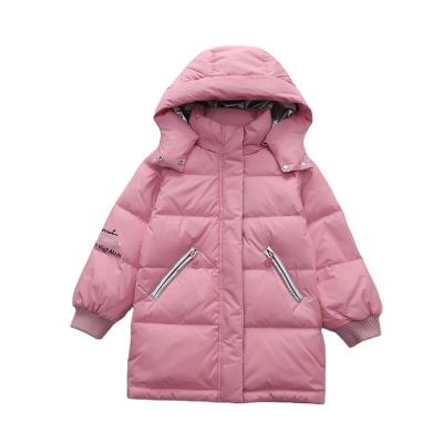 China Long concise custom regular cheap prices down jacket for girl down jacket for sale