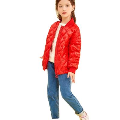 China High Quality Premium Regular Light Down Small Girl Logo Stripper Soft Skin-friendly Coat Outer Jacket for sale