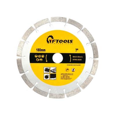 China . High Speed ​​Straight Smooth Edge 180 Mm Diamond Segmented Cut Saw Blade For Cutting Granite Concrete for sale