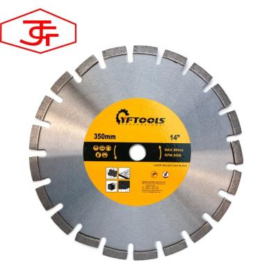 China . High Speed ​​Straight Smooth Edge Segmented 14inch 350mm Diamond Saw Blade For Cutting Concrete Asphalt Marble And Granite Stones for sale