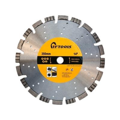 China . High Speed ​​Straight Smooth Edge 14inch 350mm Professional Laser Welded Diamond Cutting Disc Diamond Saw Blade For Concrete Marble Granite for sale