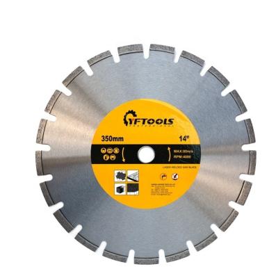 China . Professional 350mm High Speed ​​Smooth Straight Edge Use 14in Laser Welded Diamond Saw Blade For Concrete Marble Granite Cutting for sale